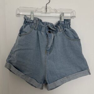Women's Light Blue Denim Shorts